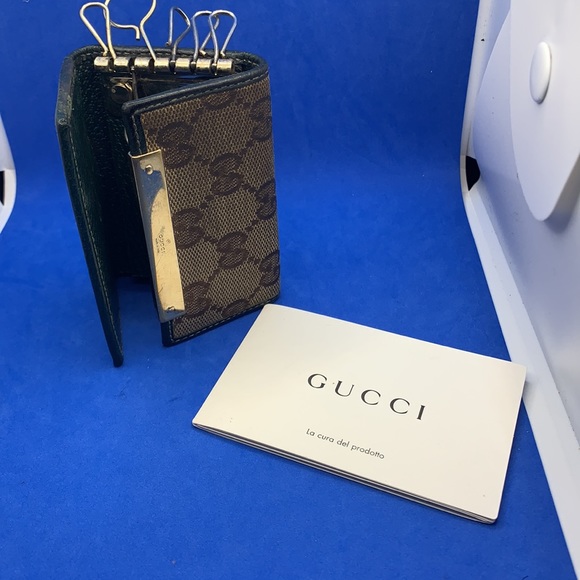 Gucci Vintage Green and Brown key holder wallet - Picture 8 of 9